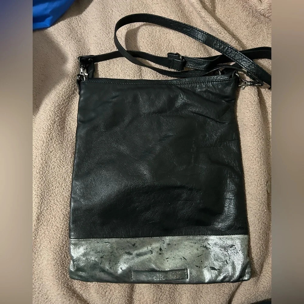 ELK Black & Silver Crossbody Purse